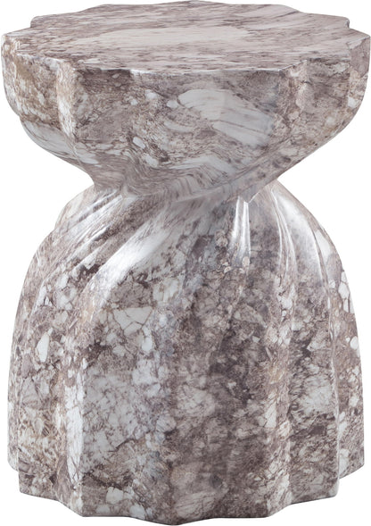 Caserta - Marble Finish Concrete End Table