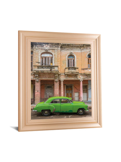 Classic Havana By Alan Copson - Framed Print Wall Art - Green