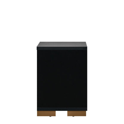 Steeler - Nightstand - Black / Gold