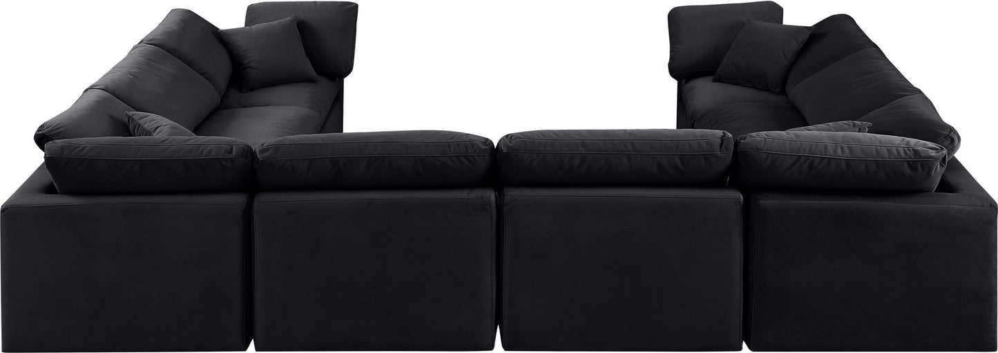 Indulge - Velvet 8 Piece Modular Sectional
