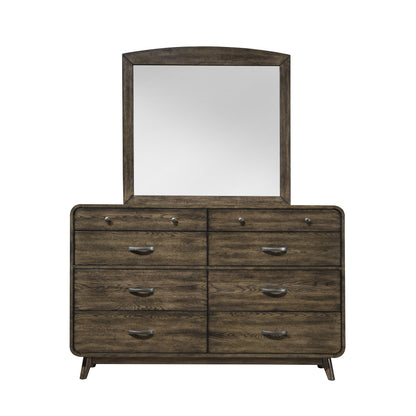 Rex - Dresser & Mirror - Brown