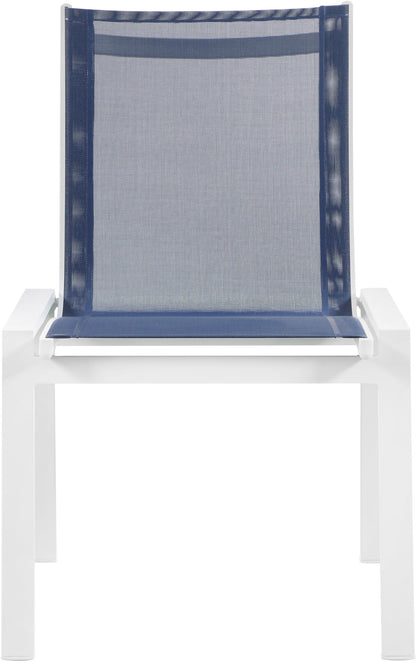 Nizuc - Outdoor Patio Dining Chair With White Frame (Set of 2)