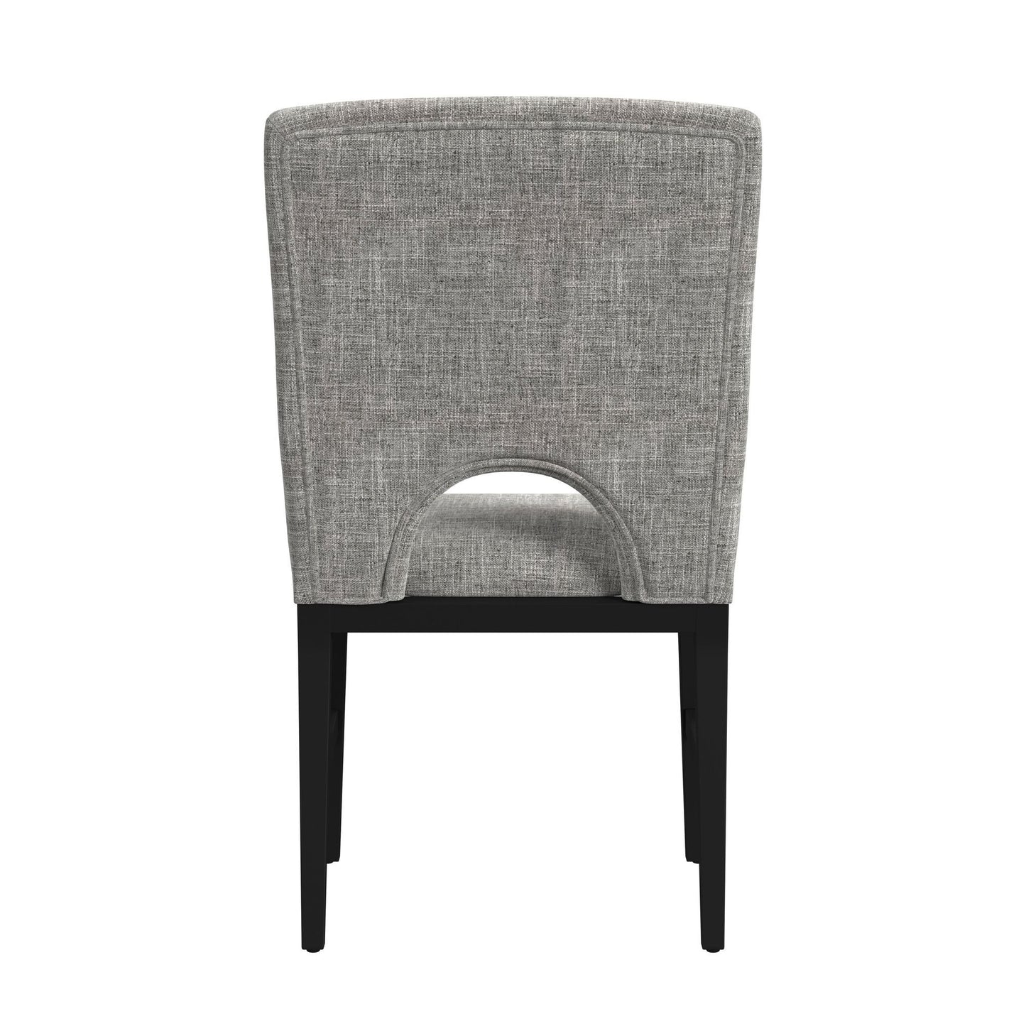 Oregon - Fabric Dining Side Chair (Set of 2) - Gray / Black