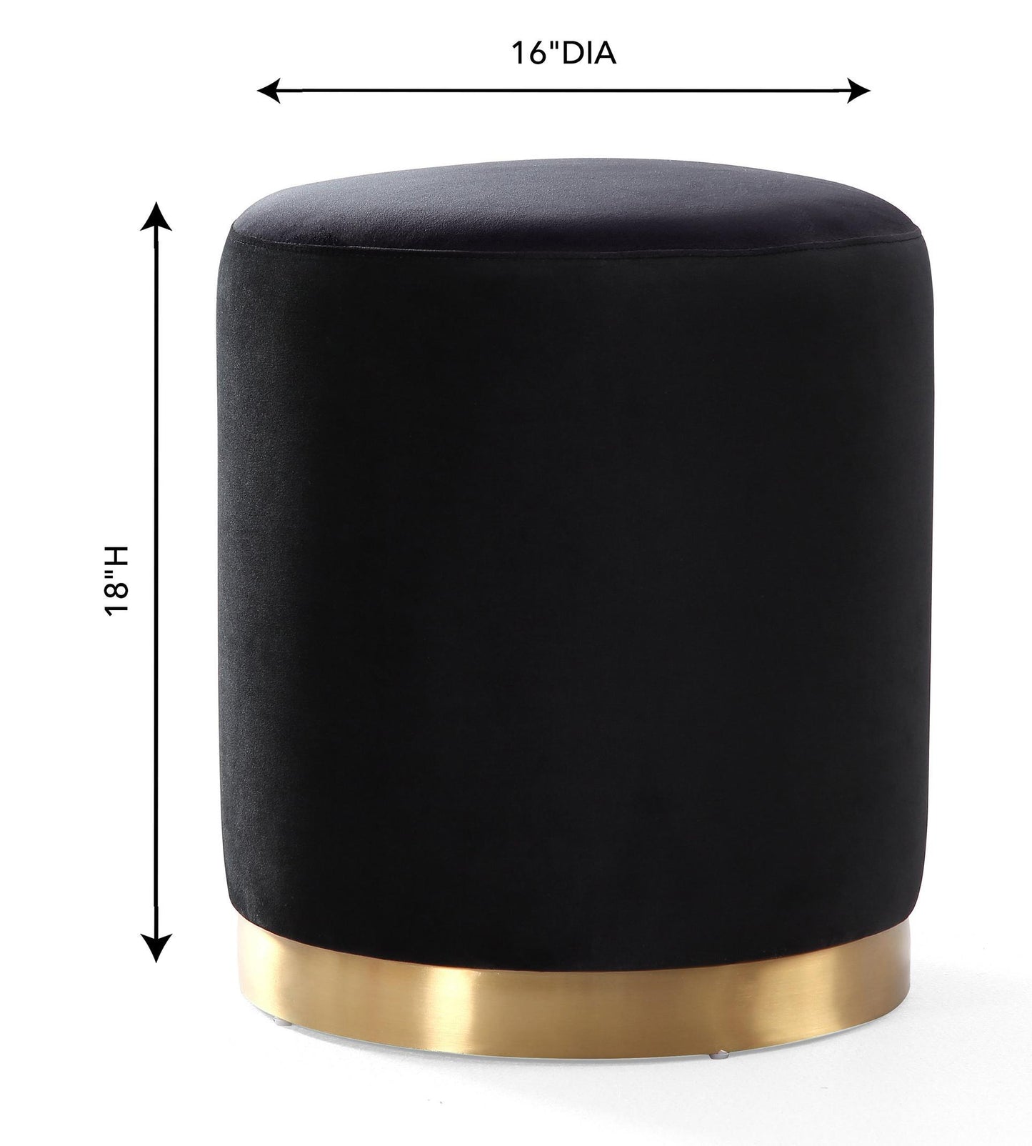 Opal - Velvet Ottoman