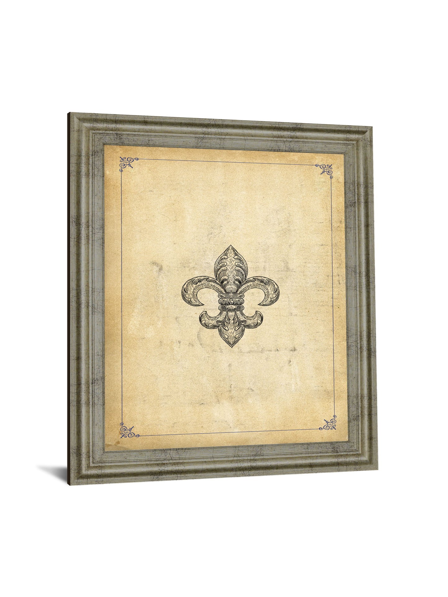 Classic Fleur Crest - 28" x 34" Framed Wall Art