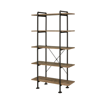 Nefo - Bookshelf - Rustic Oak & Black