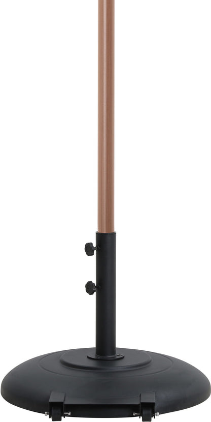 Amalfi - Patio Umbrella - Black Base / Light Brown Pole