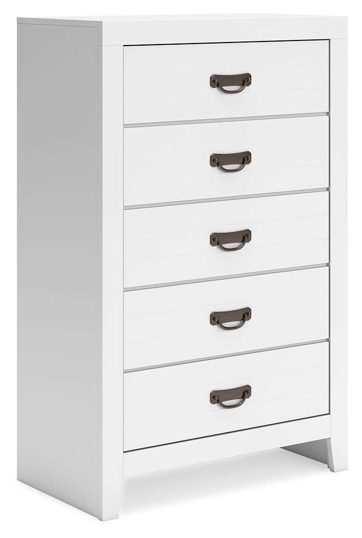 Binterglen - White - Five Drawer Chest