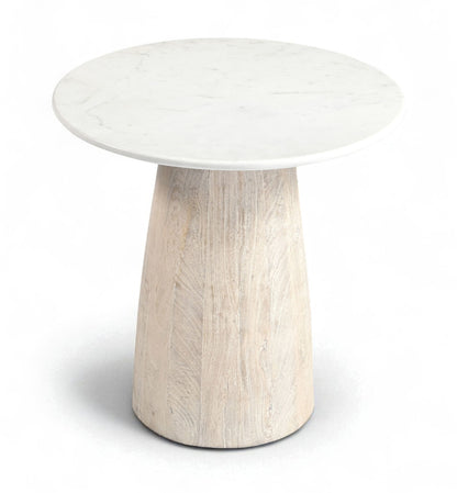 Liona - Marble And Mango Wood Table