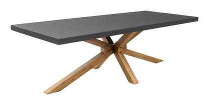 Suan - Outdoor Rectangular Dining Table - Gray