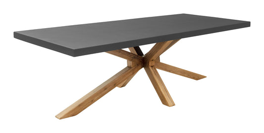 Suan - Outdoor Rectangular Dining Table - Gray