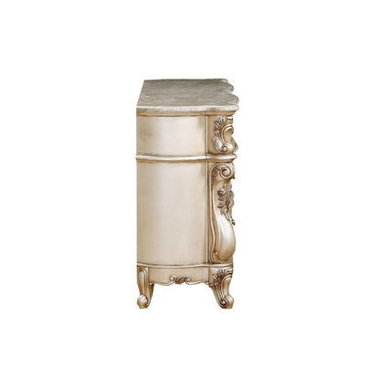 Gorsedd - Dresser With Marble Top - Marble Top & Golden Ivory