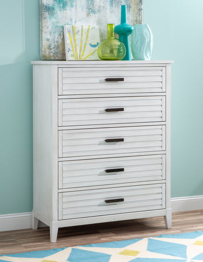 Edgewater Sand Dollar - Drawer Chest - White