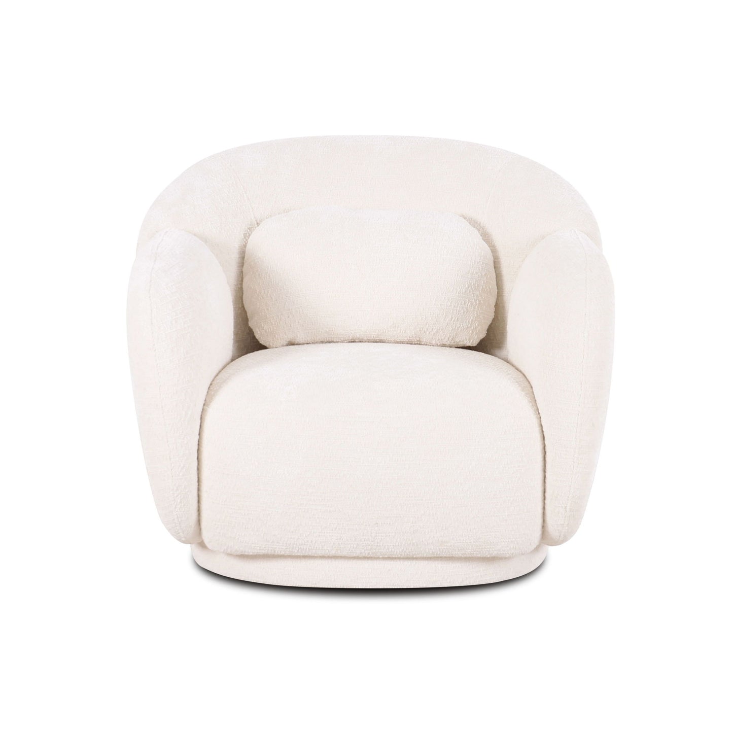 Misty - Knubby Fabric Accent Chair