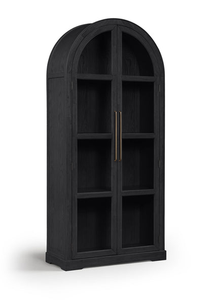Corva - Solid Wood, Oak Veneer And Stainless Steel Storage Cabinet