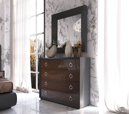 Emporio - Dresser - Black / Dark Brown