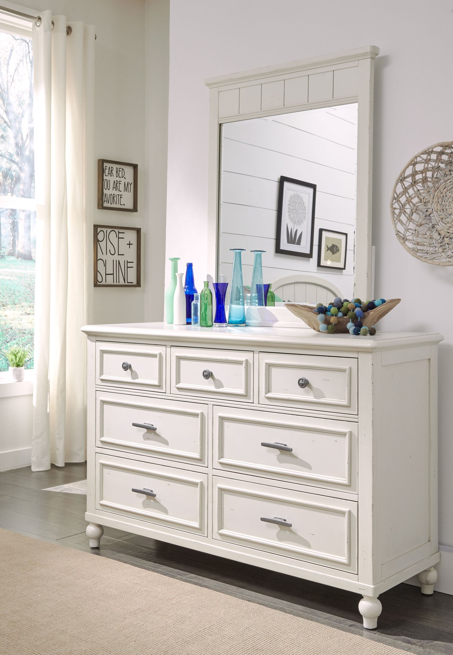 Lake House - Dresser - Pebble White