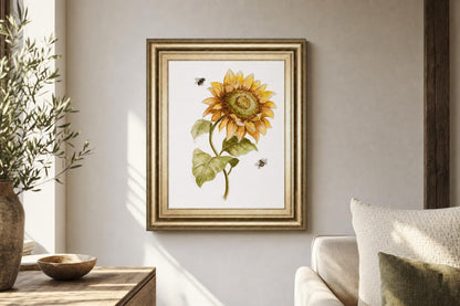 22x26 Harvest Gold Sunflower II By PatriciaPinto - Yellow