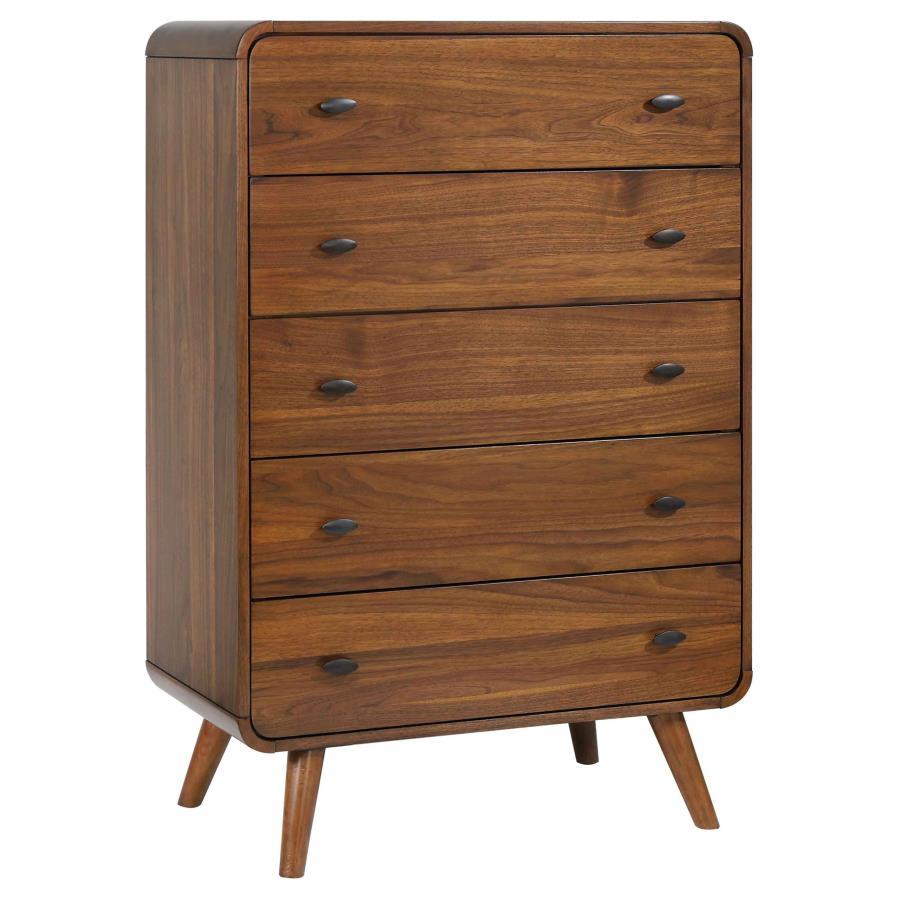 Robyn - 5-Drawer Chest - Dark Walnut