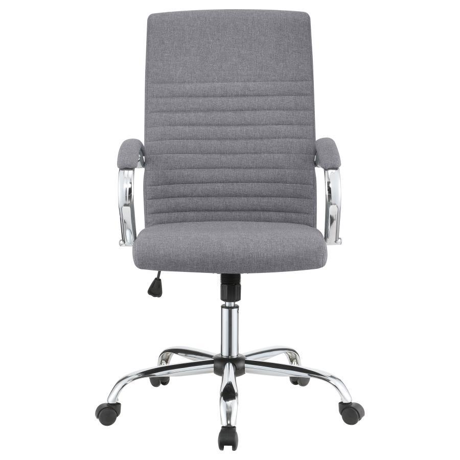 Abisko - Upholstered Adjustable Home Office Desk Chair - Gray