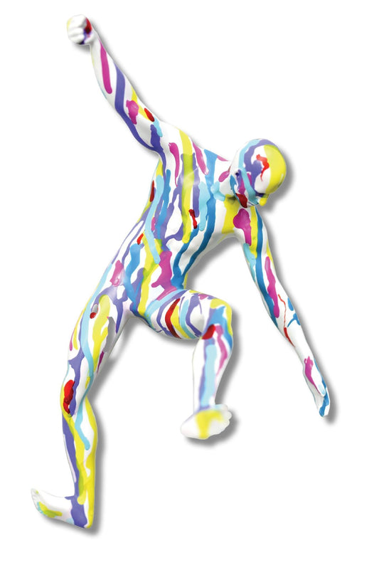 Dynamic Drizzle Figure - 6" x 12" Framed Wall Art