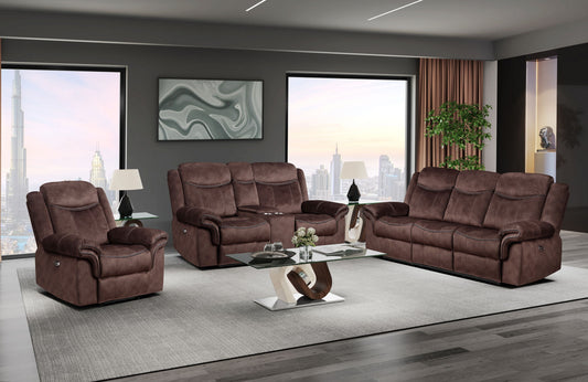 U2200 - Reclining Sofa And Console Glider Reclining Loveseat - Coffee