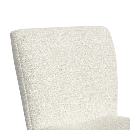 Cambrie - Upholstered Swivel Bar Stool With Boucle (Set of 2) - Beige / Natural