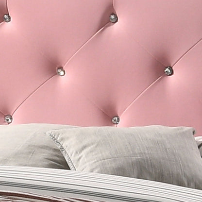 Glory Furniture - Deb - Faux Crystals Tufted Bed
