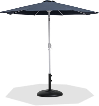Fiji - Aluminum Patio Umbrella With Round Black And White Base