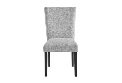 D1319 - 5 Piece Dining Room Set (Dining Table And 4 Dining Chair) - Black / Light Gray / White
