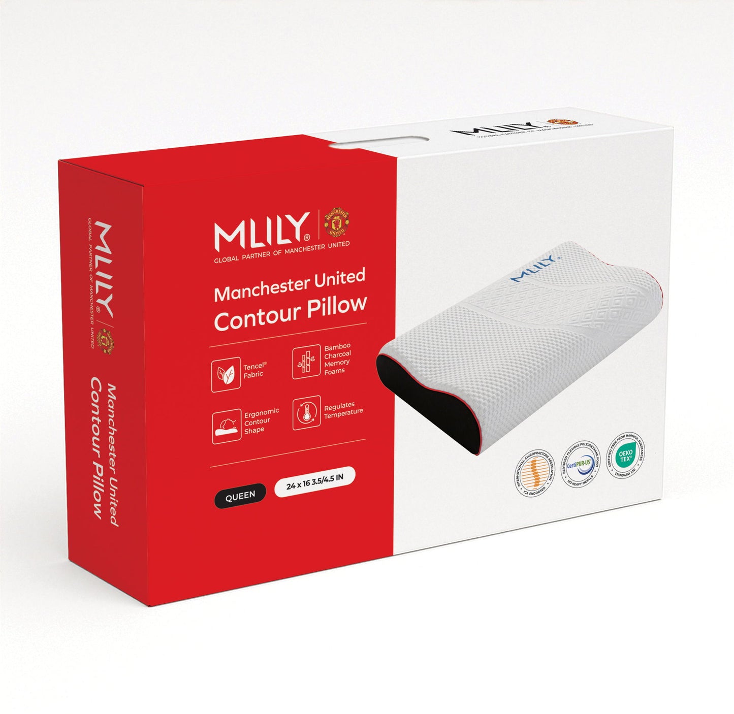 MLILY MUFC - Contour Pillow - Queen