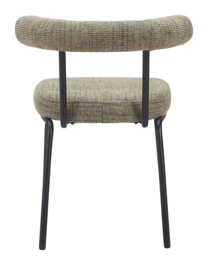 Kede - Dining Chair - Green Tweed