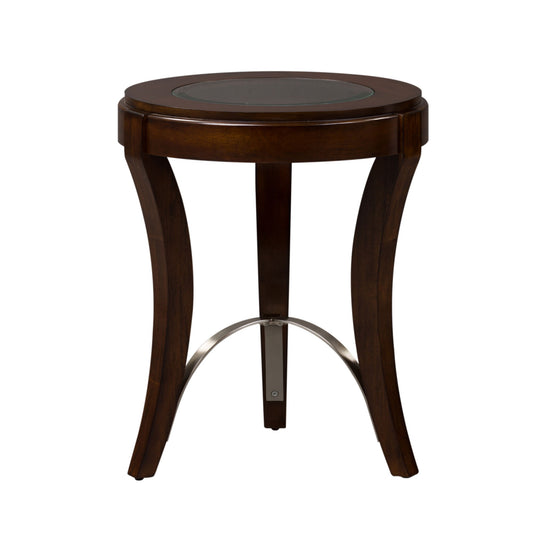 Avalon - Chair Side Table - Dark Brown