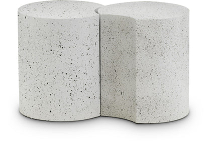 Dimple - 2 Piece Modular End Table - Terazzo Finish