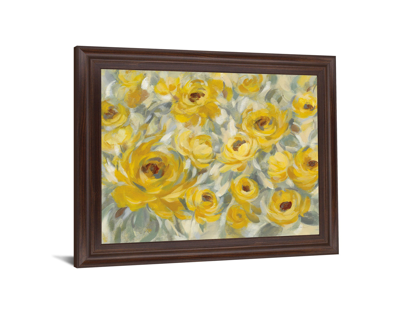 Sunlit Petals - 28" x 34" Framed Wall Art