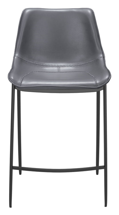 Magnus - Counter Chair (Set of 2) - Dark Gray / Black