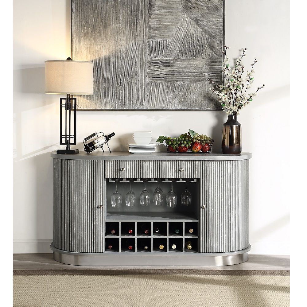 Adalynn - Server - Weathered Gray Oak