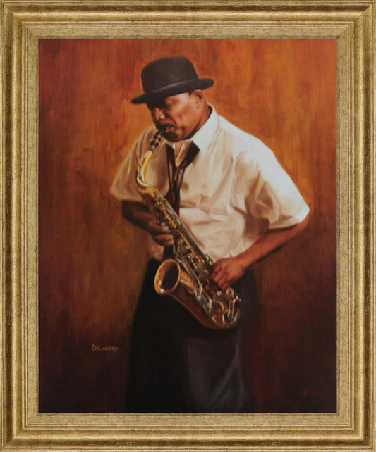 Jazz Nocturne - 28" x 34" Framed Wall Art
