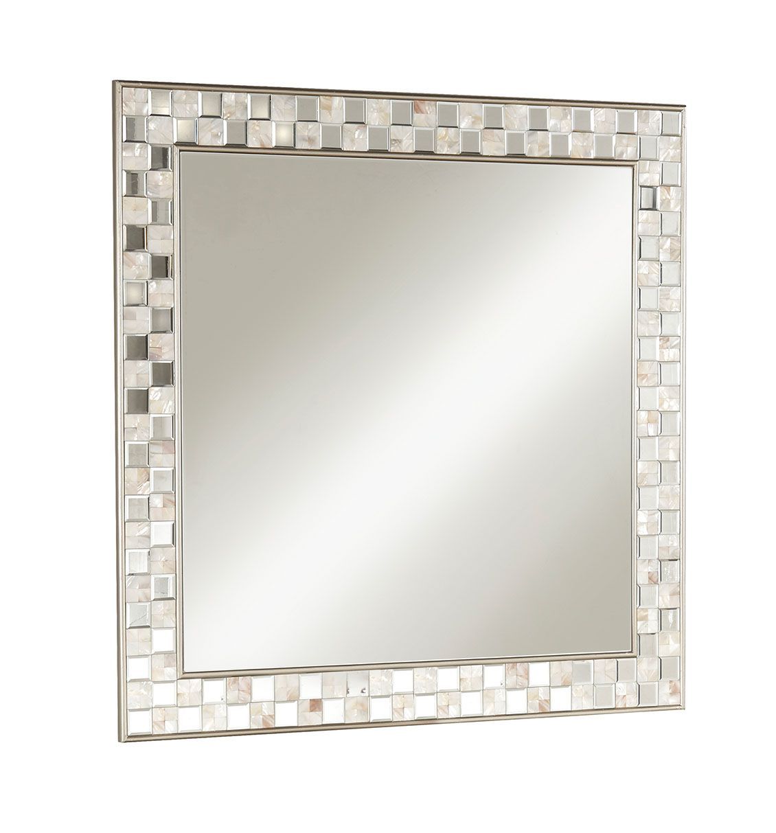 Nasa - Accent Mirror - Mirrored & Mother of Pearl