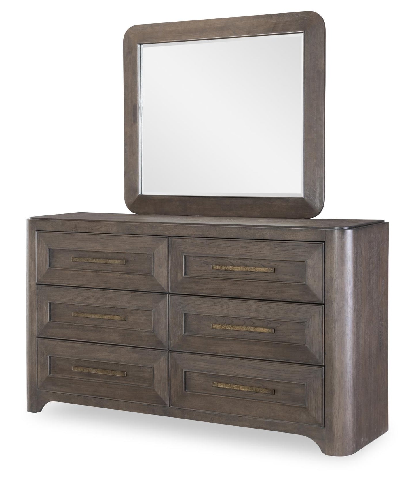 Lancia - 6 Drawer Dresser - Charred Oak