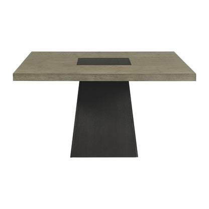 Jemma - Square Dining Table - Grey / Dark Espresso