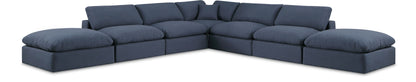 Comfy - 7 Piece Linen Modular Corner Sectional