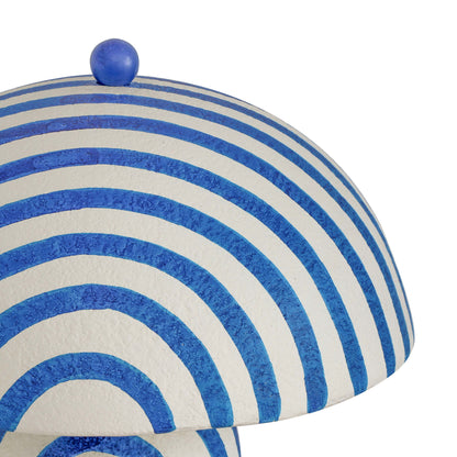Maiori - Striped Papier Mache Table Lamp