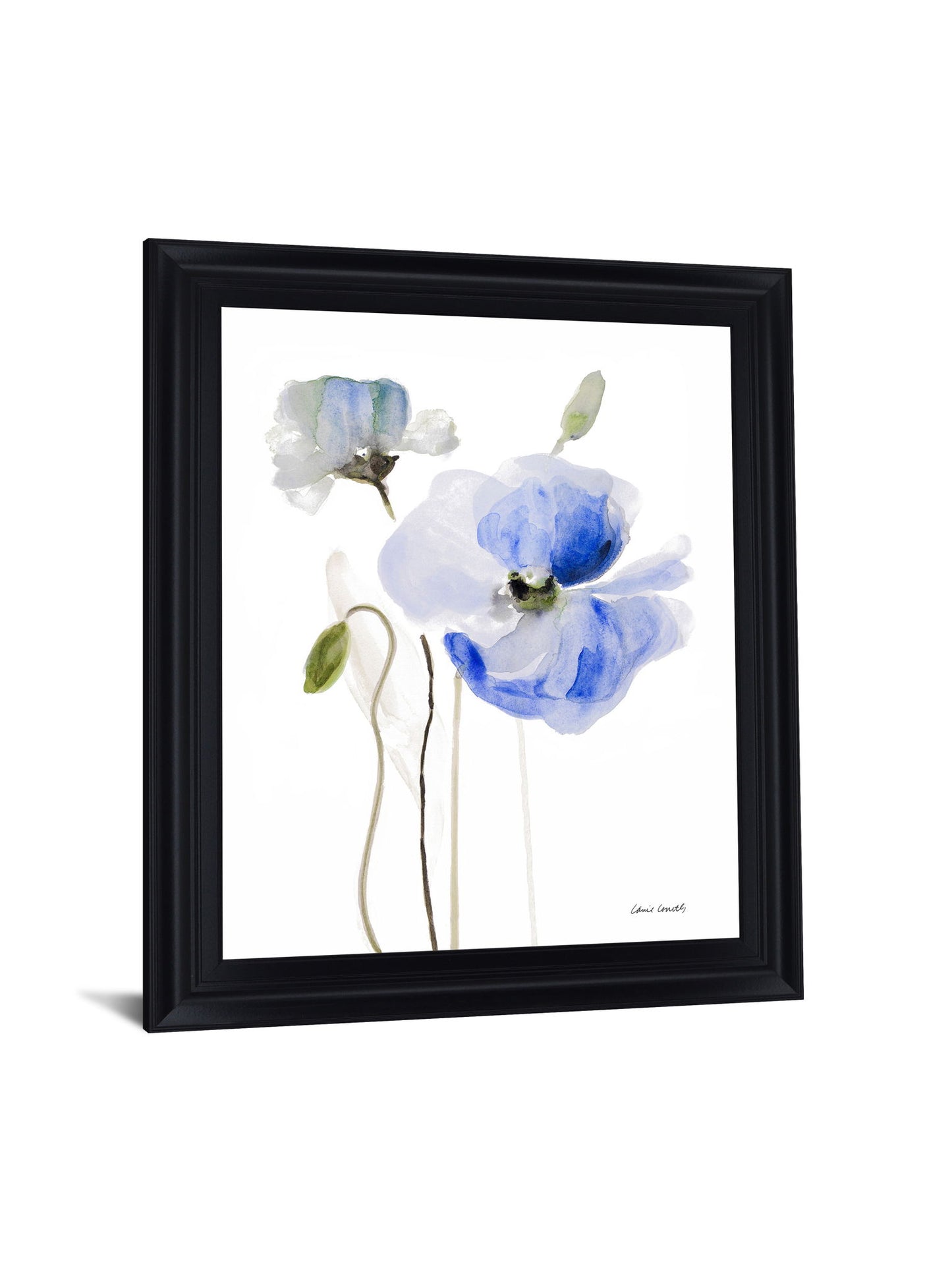 Azure Blossom Dance - 28" x 34" Framed Wall Art