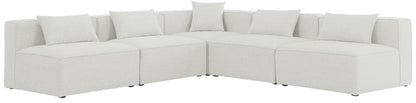 Cube - Modular Sectional 5 Piece - Cream - Modern & Contemporary