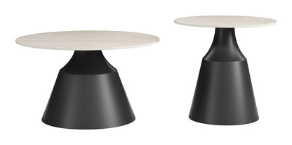 Camella - Coffee Table Set - Light Beige / Black