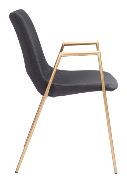 Desi - Dining Chair With Gold Legs (Set of 2)