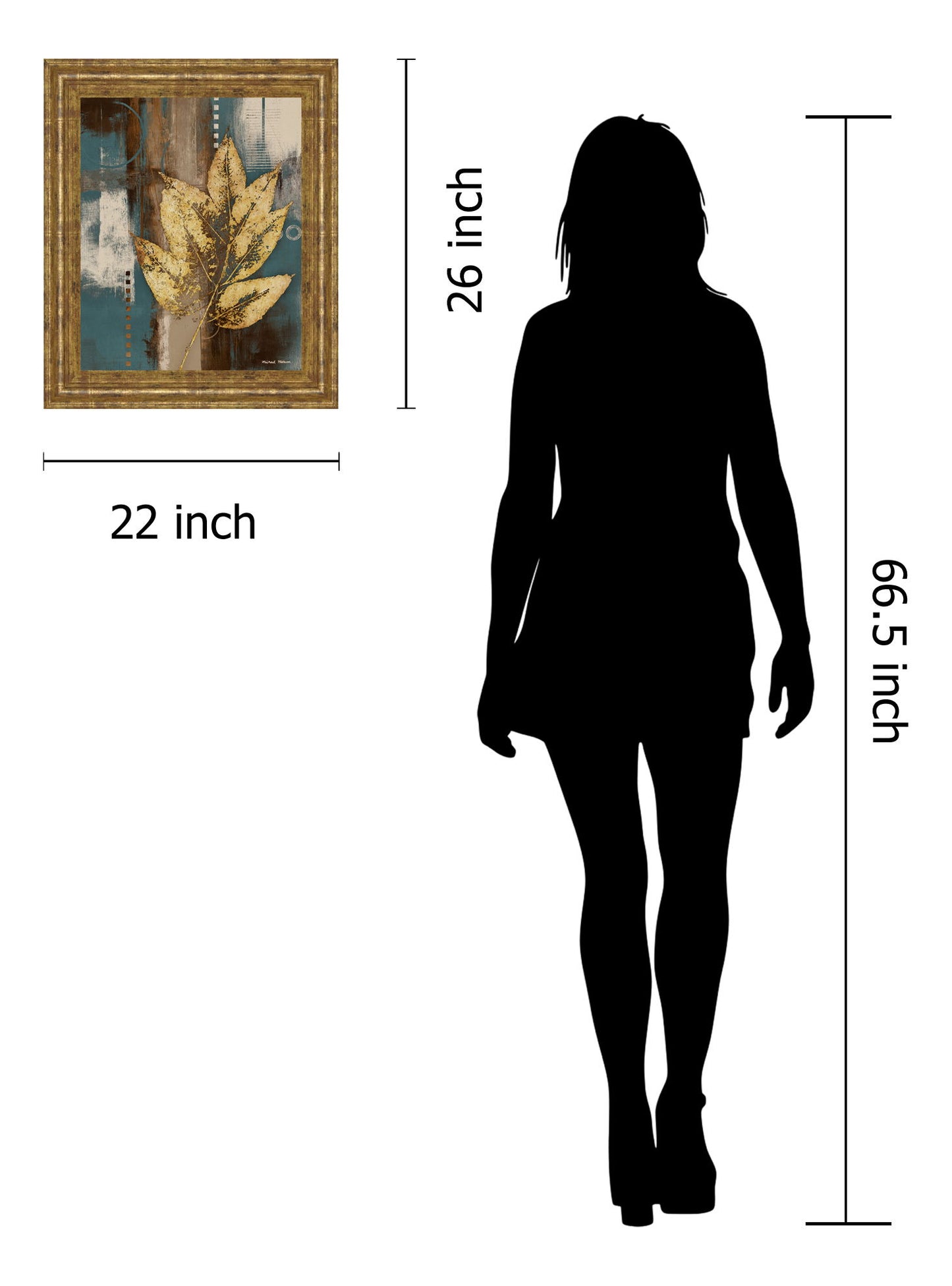 Golden Force I By Michael Marcon - Framed Print Wall Art - Yellow - Gold