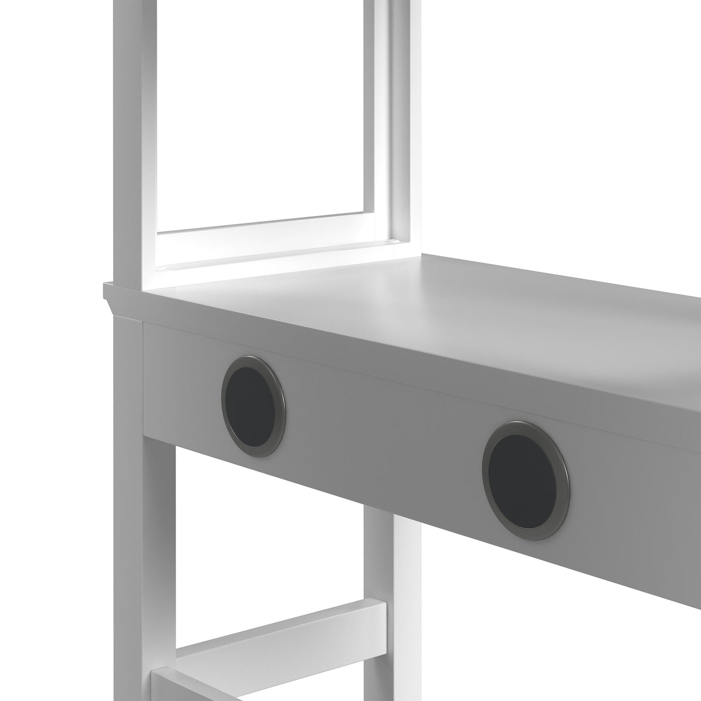 Hampton Kids - Loft Bed With Staircase And Desk With Speaker