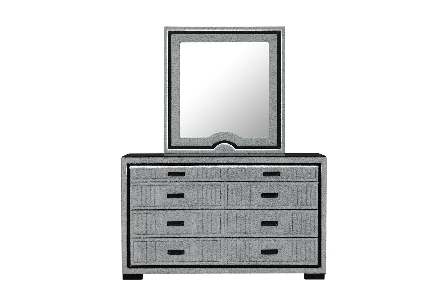 Isabella - Mirror With LED - Gray